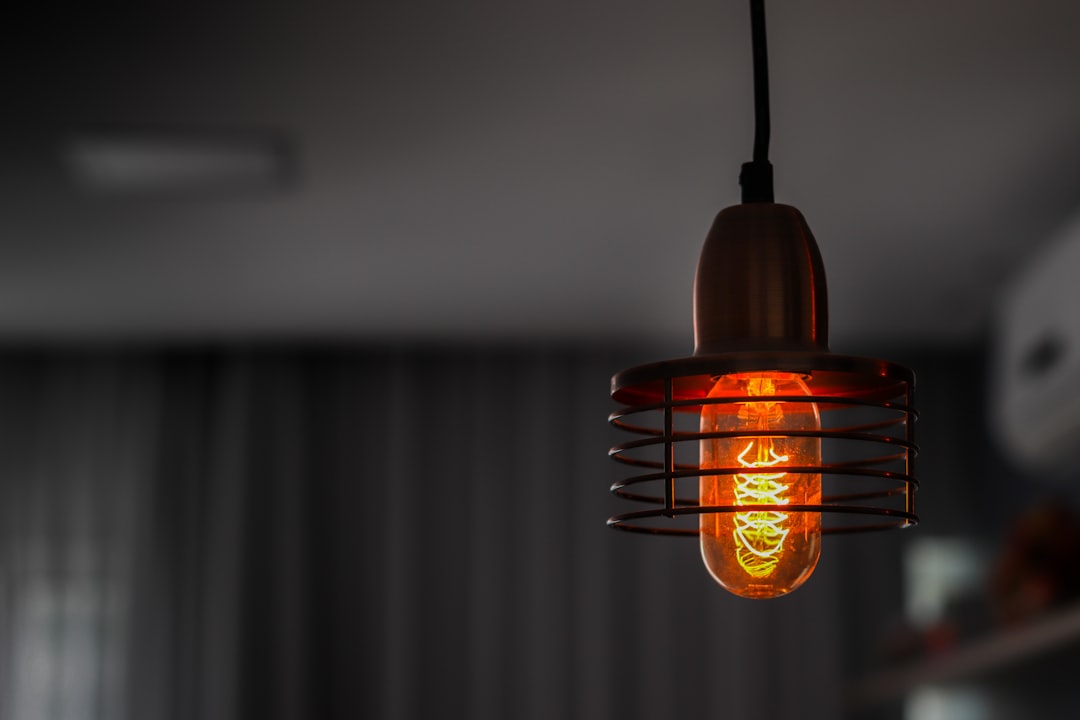 Photo sustainable kitchen lighting