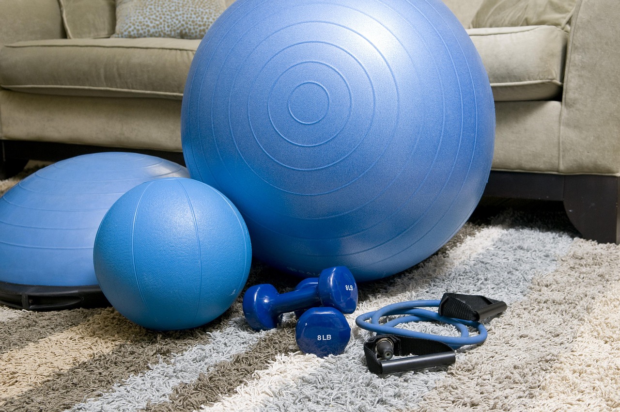 Opvouwbare fitnessmat voor compacte home gym.